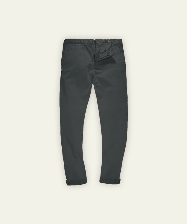 BASIC CHINO S - CHARBON - PANTS