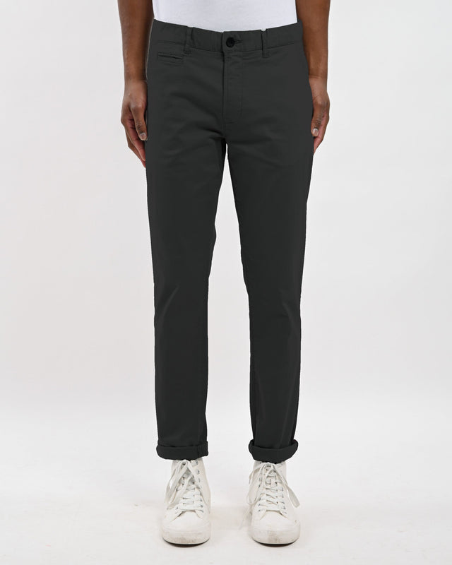 BASIC CHINO S - CHARBON - PANTS