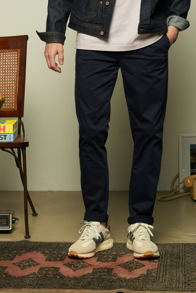 BASIC CHINO S - NAVY - PANTS