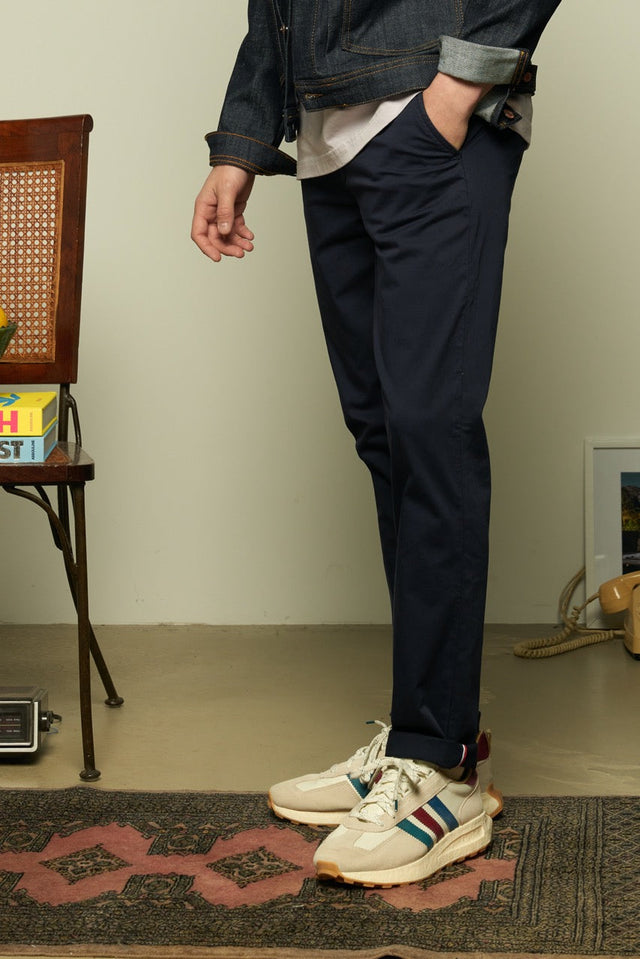 BASIC CHINO S - NAVY - PANTS