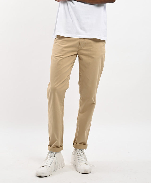 BASIC CHINO S - SAND - PANTS