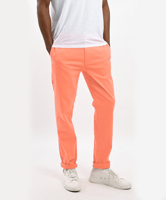 BASIC CHINO S - STRAWBERRY - PANTS