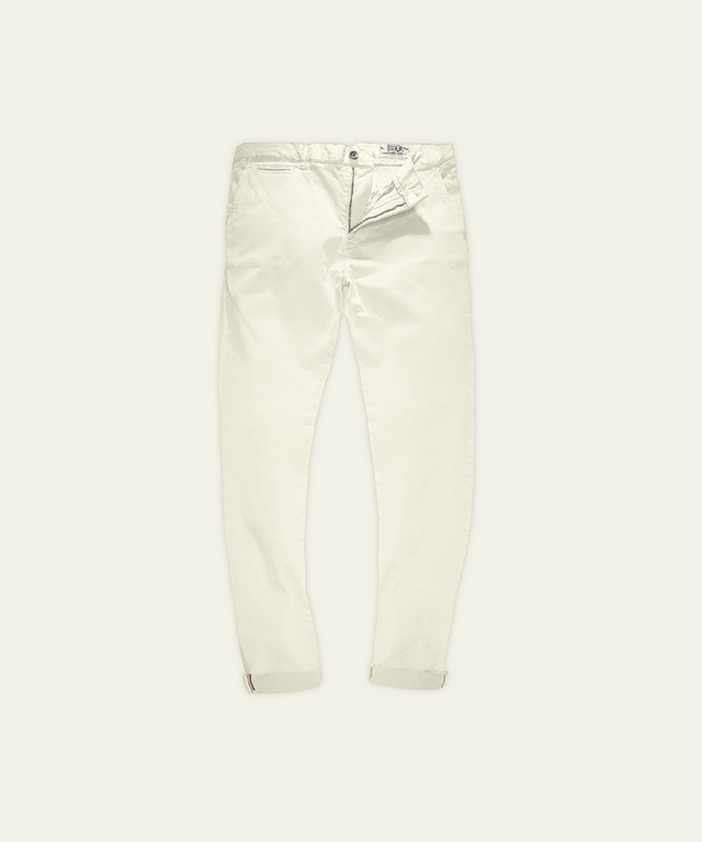 BASIC CHINO S - WHITE - PANTS