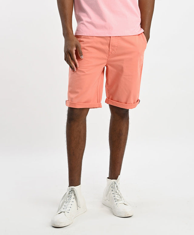 BASIC CHINO SHORT - STRAWBERRY - SHORTS