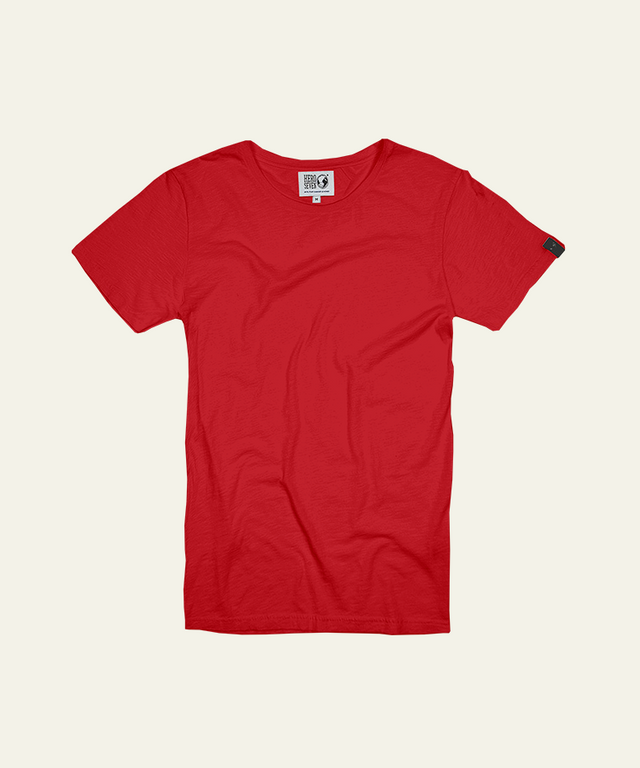 BASIC COL ROND - GRENADINE - TEESHIRT