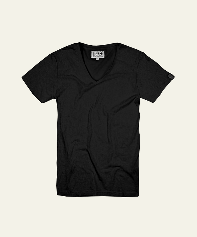 BASIC COL V - BLACK - TEESHIRT