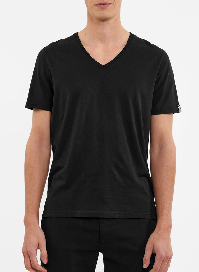 BASIC COL V - BLACK - TEESHIRT