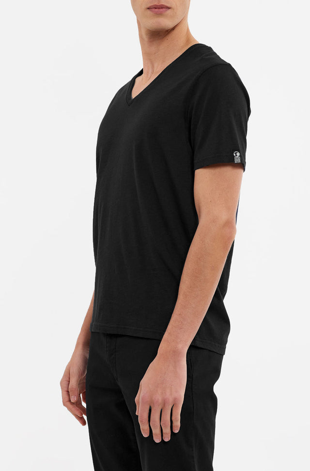 BASIC COL V - BLACK - TEESHIRT