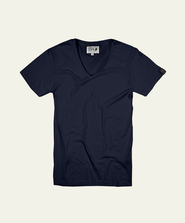 BASIC COL V - NAVY - TEESHIRT