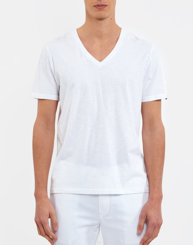 BASIC COL V - WHITE - TEESHIRT