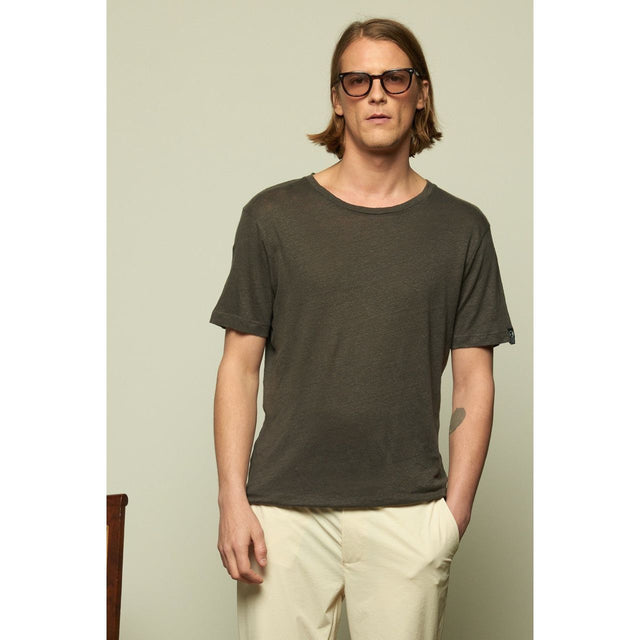 BASIC LINEN - ASPHALTE - TEESHIRT