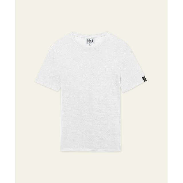 BASIC LINEN - WHITE - TEESHIRT