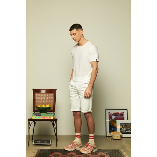 BASIC LINEN - WHITE - TEESHIRT