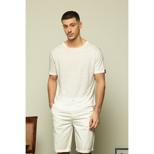 BASIC LINEN - WHITE - TEESHIRT