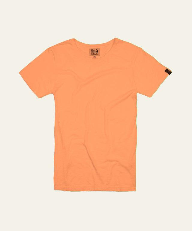 BASIC ROUND FLUO - NEON ORANGE - TEESHIRT