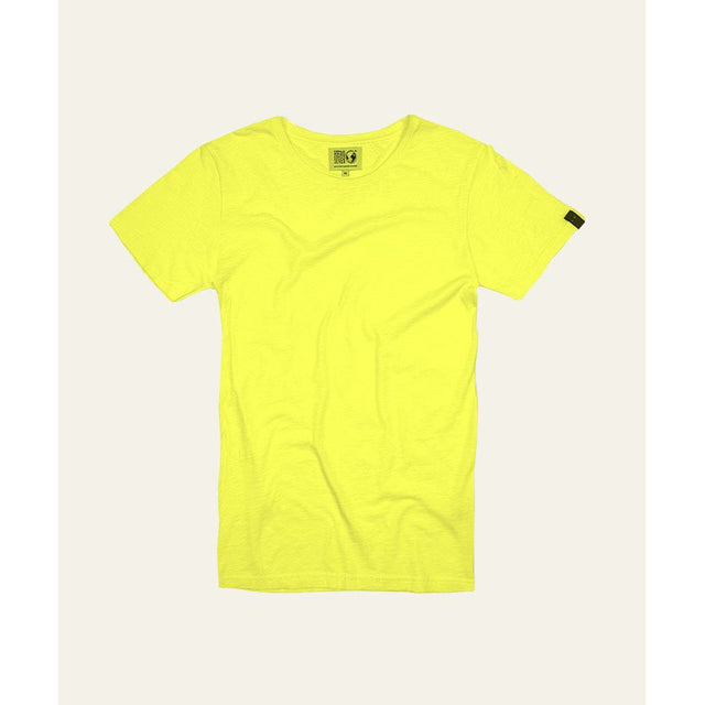 BASIC ROUND FLUO - NEON YELLOW - TEESHIRT