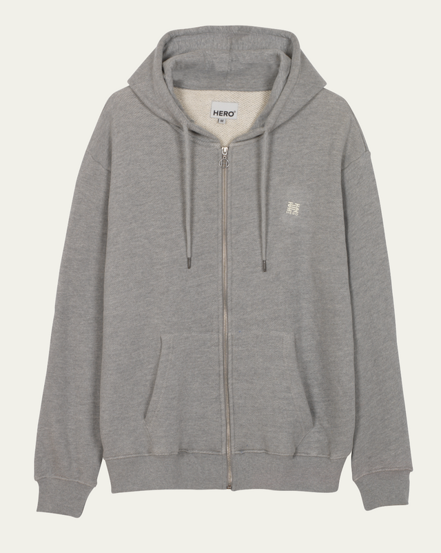 BEST ZIP - GREY MEL - TEESHIRT