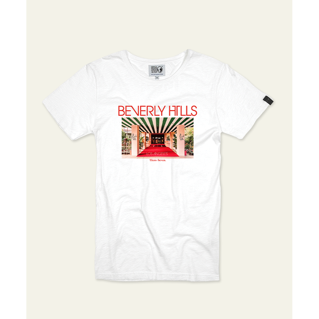 BEVERLY HILLS - WHITE - TEESHIRT