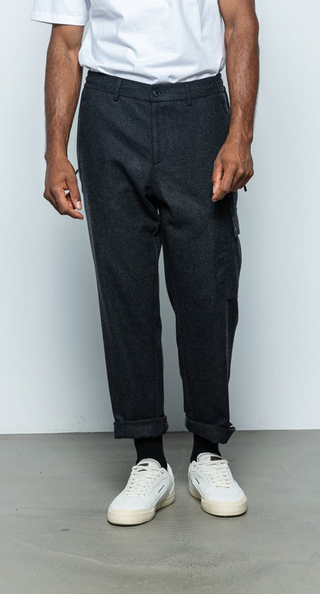 CARWOOL - GREY MELANGE - PANTS