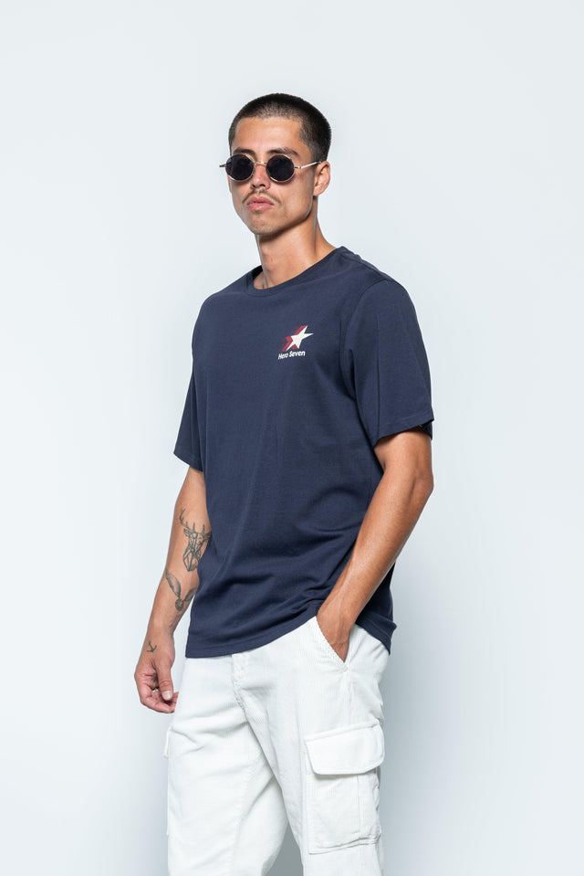 MARATHON TEE - NAVY - TEESHIRT