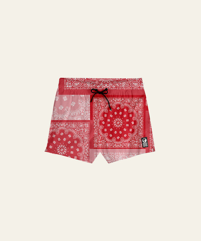 SWIM FANTASY - BANDANA RED - SWIMSHORT