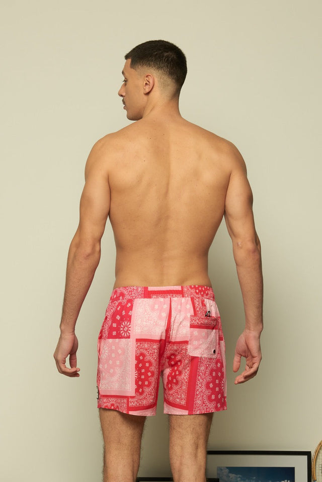 SWIM FANTASY - BANDANA RED - SWIMSHORT