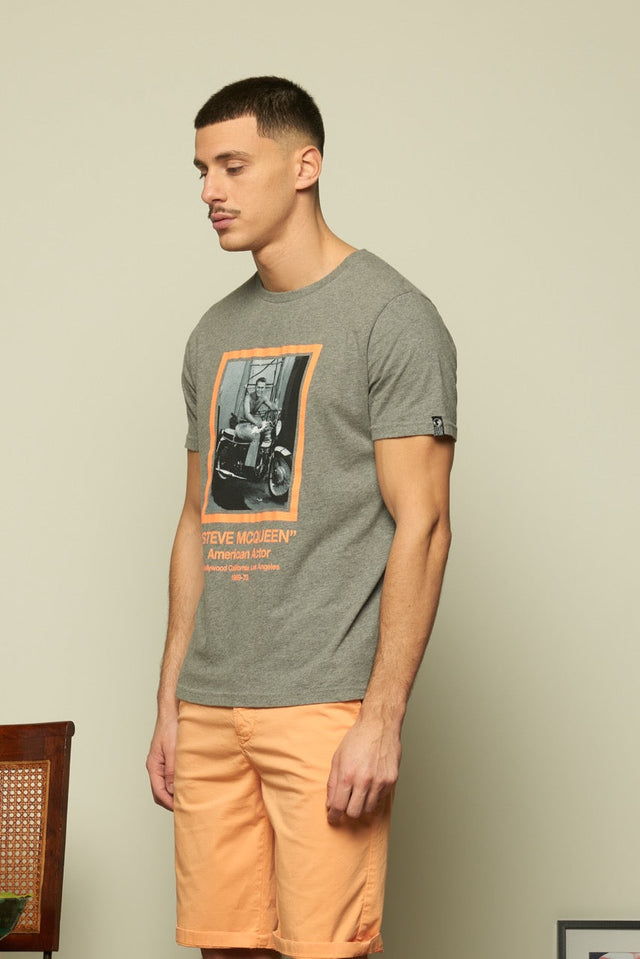 TR6 TRIUMPH - GREY MELANGE - TEESHIRT