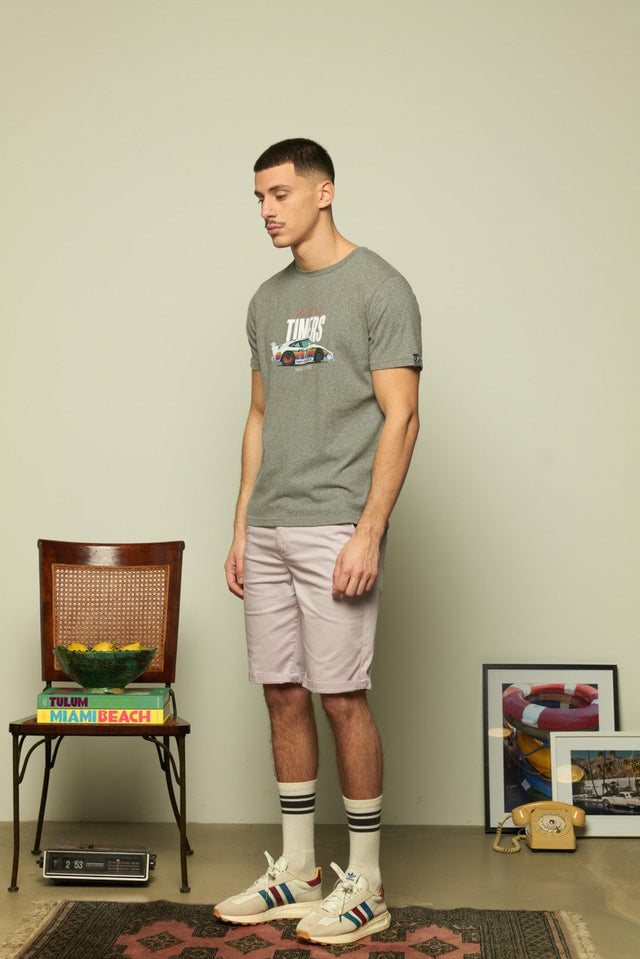 YOUNGTIMERS P935 - GREY MELANGE - TEESHIRT